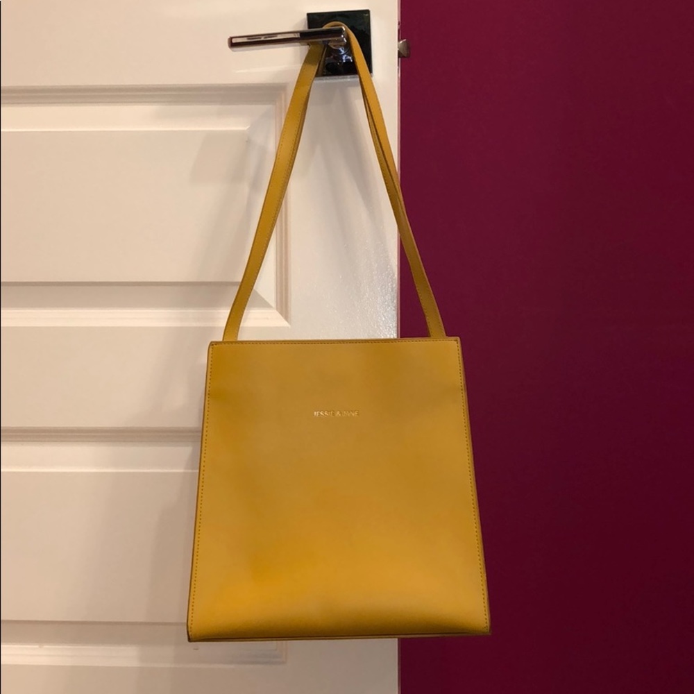 Leather structures shoulder purse by Jessie&Jane